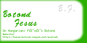 botond fesus business card